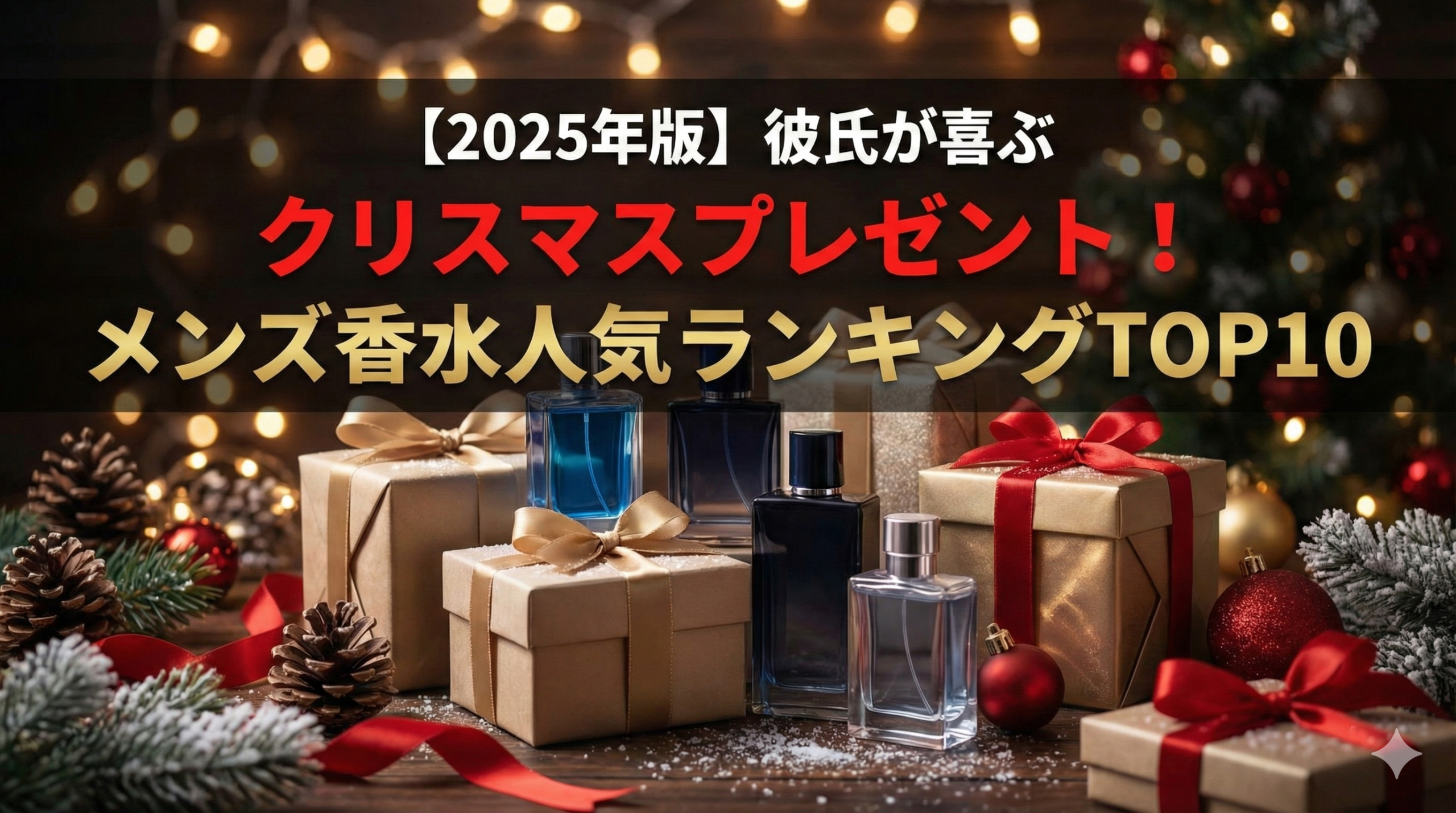 【2025年版】彼氏が喜ぶクリスマスプレゼント！メンズ香水人気ランキングTOP10